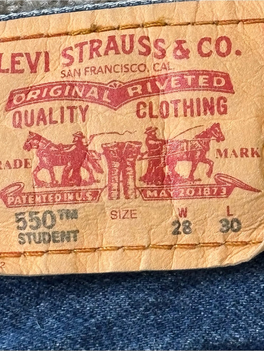 Levi’s Vintage 550 Relaxed Fit Jeans 28x30